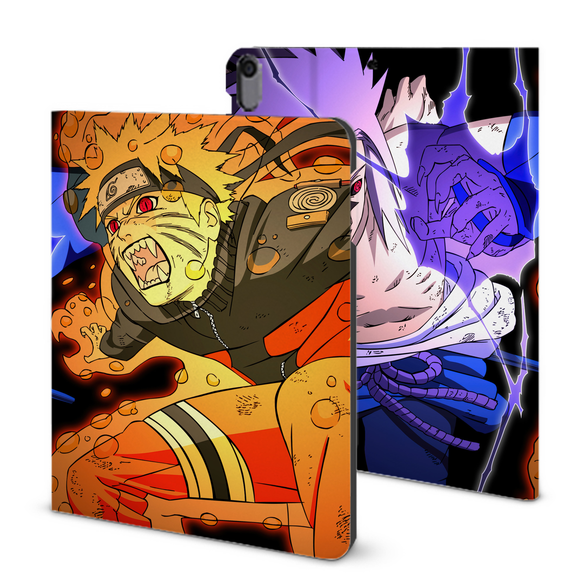（画像用） NARUTO -ナルト- NARUTO -ナルト- 疾風伝 IPad ケース ブック型 PUレザー TPU 耐衝撃 軽量 薄型 ペン収納なし 全面保護 IPad 各モデル対応